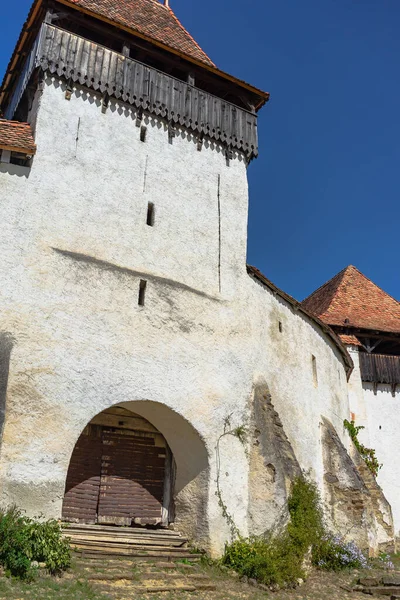 Architectural Details Medieval Church View Fortified Church Viscri Unesco Heritage — Stock Photo, Image