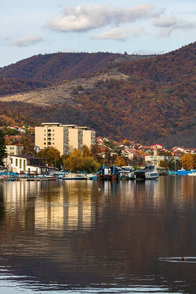 Vista Del Río Danubio Ciudad Orsova Vista Frente Mar Orsova —  Fotos de Stock