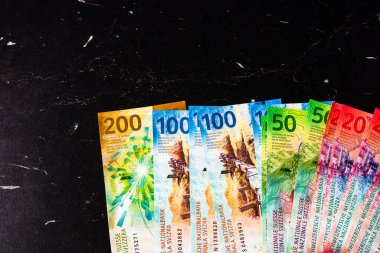 İsviçre frangı. CHF para birimi, dünya para kavramı