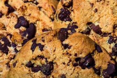 Çikolatalı kurabiye. Çikolata parçacıklı kurabiye.