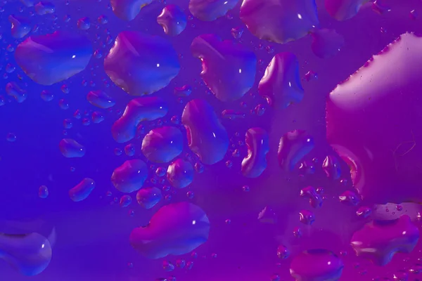 Abstrakter Farbenfroher Hintergrund Oder Hintergrund Mit Wassertropfen Auf Farbenfroher Oberfläche — Stockfoto