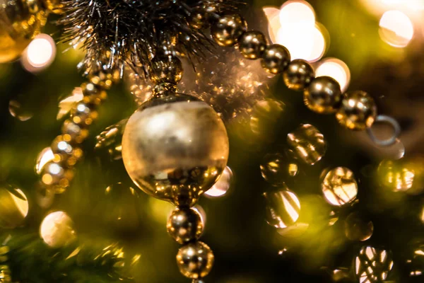 Weihnachtskonzept Mit Dekoration Und Bokeh Licht Hintergrund — Stockfoto