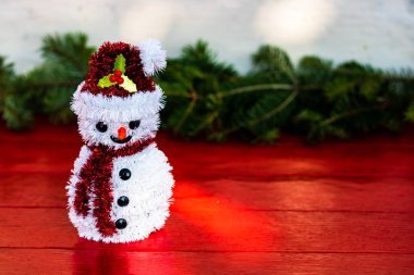 Noel ve yeni yıl konsepti. Noel dekorasyonu arka planı