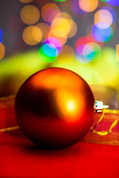 Conceito Natal Com Decoração Fundo Ligths Bokeh — Fotografia de Stock