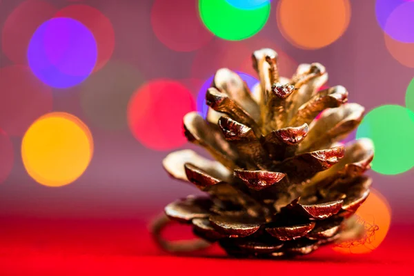 Concetto Natale Con Decorazione Bokeh Ligths Sfondo — Foto Stock