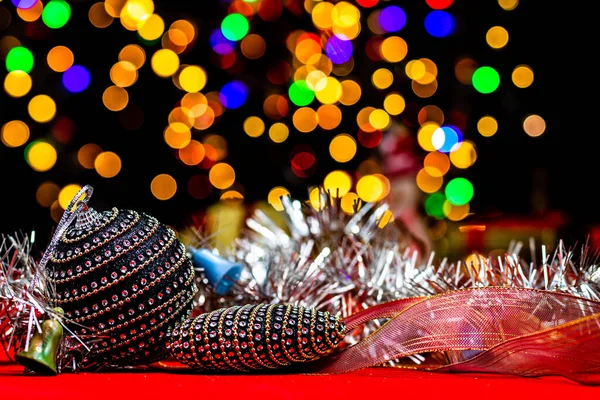 Decoração Natal Natal Ano Novo Fundo Feriados Temporada Inverno Com — Fotografia de Stock