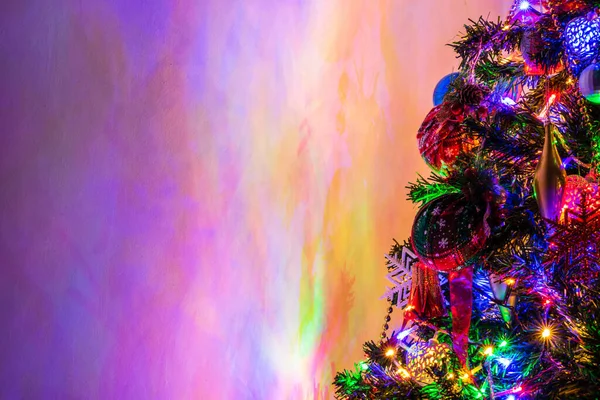Vánoční Ozdoba Vánoční Stromeček Vánoční Světla — Stock fotografie