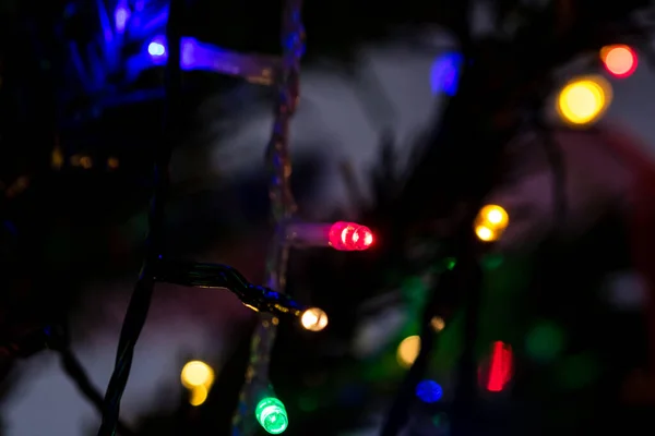 Addobbi Natalizi Appesi All Albero Natale — Foto Stock