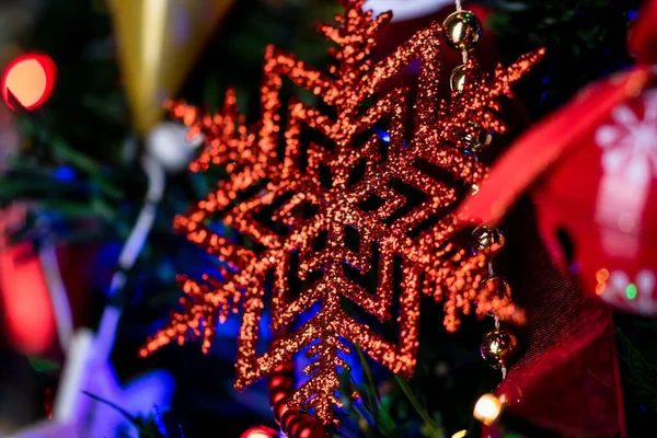 Decoración Navidad Colgando Árbol Navidad —  Fotos de Stock