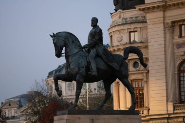 Bükreş 'teki Calea Victoriei' de bulunan Ulusal Kütüphane