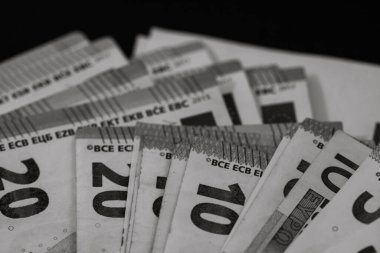 para euro sikke ve banknot