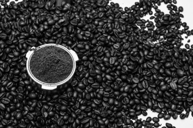 Sade kahve fincanı. Kahvaltı kahve konsepti.