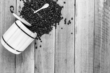 Sade kahve fincanı. Kahvaltı kahve konsepti.