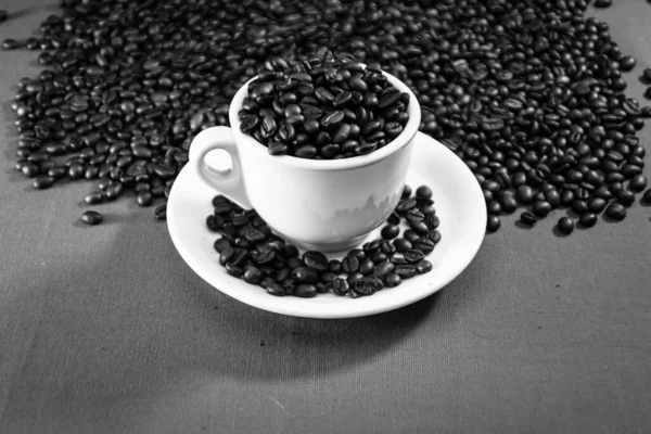 Sade Kahve Fincanı Kahvaltı Kahve Konsepti — Stok fotoğraf
