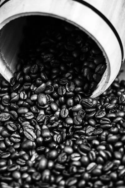 Чорна Чашка Кави Концепція Сніданку — стокове фото