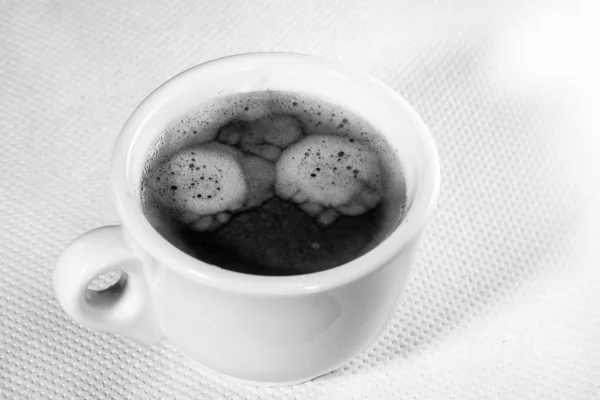 Taza Café Negro Desayuno Concepto Café — Foto de Stock