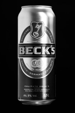 Beck 's ya da Becks birası. Bükreş, Romanya, 2022