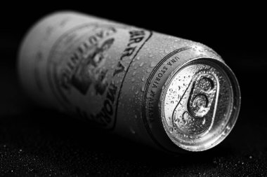 Birra Moretti birası. Bükreş, Romanya, 2022