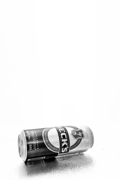 Uma Lata Cerveja Beck Becks Bucareste Roménia 2022 — Fotografia de Stock