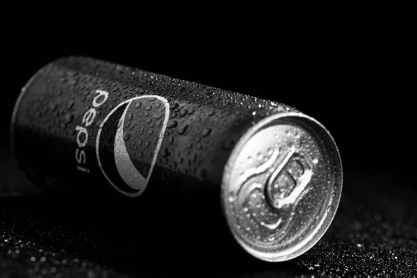 Clásica Lata Pepsi Refresco Pepsi Bucarest Rumania 2022 — Foto de Stock