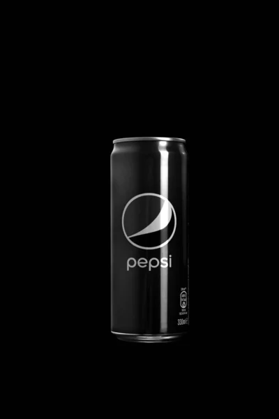Klasyczna Puszka Pepsi Napój Bezalkoholowy Pepsi Bukareszt Rumunia 2022 — Zdjęcie stockowe