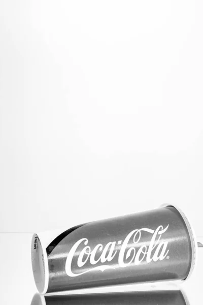 经典的可口可乐可以 2022年 罗马尼亚布加勒斯特 — 图库照片