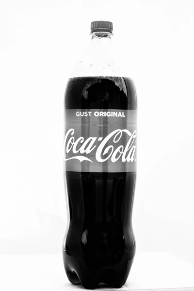 Uma Lata Clássica Coca Cola Bucareste Roménia 2022 — Fotografia de Stock