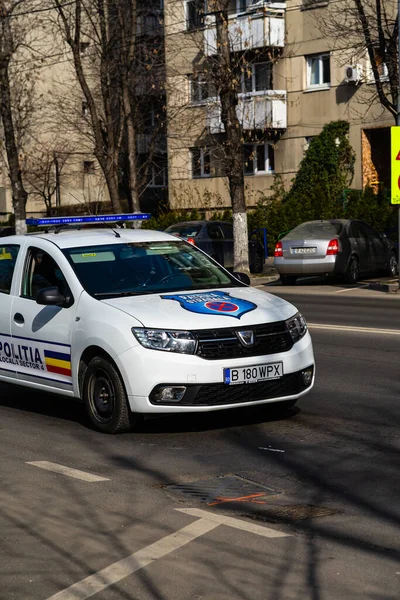 Boekarest Roemenië Circa 2022 Autoverkeer Spitsuur Luchtverontreiniging — Stockfoto