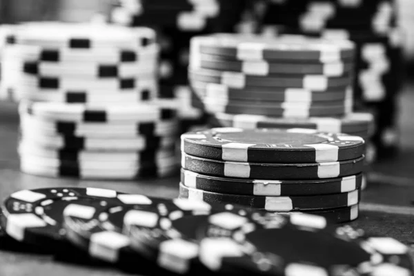 Покерные Фишки Деньги Азартные Игры — стоковое фото
