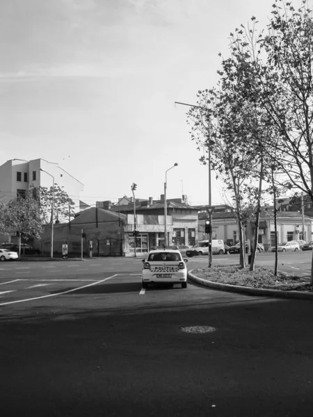 Autoverkeer Vervuiling Files Binnenstad Boekarest Roemenië 2022 — Stockfoto