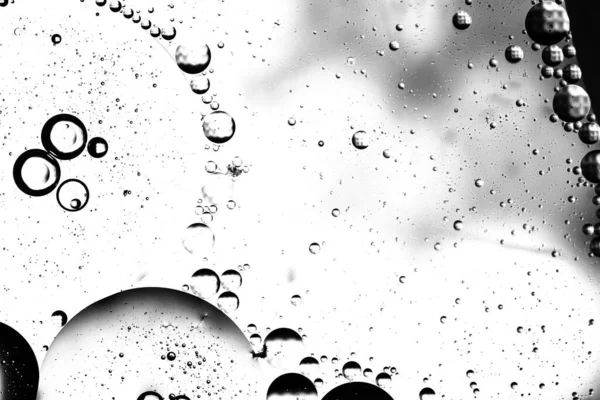 Fondo Colorido Abstracto Con Gotas Aceite Olas Superficie Del Agua —  Fotos de Stock