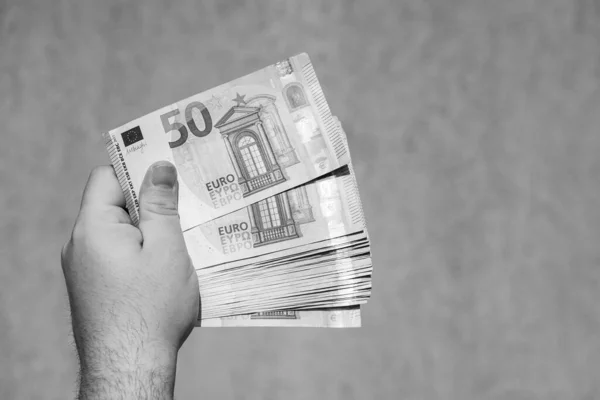Billetes Euros Concepto Inflación Economía Europa —  Fotos de Stock