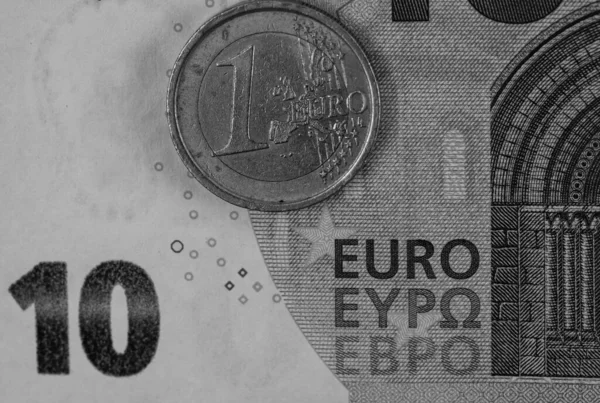 Pénz Euro Bankjegyek Inflációs Gazdasági Koncepció Európában — Stock Fotó