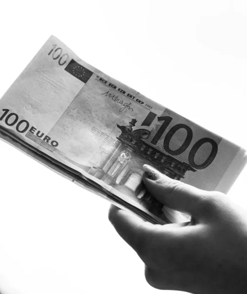 Money Euro Banknotes Inflation Economy Concept Europe — Fotografia de Stock