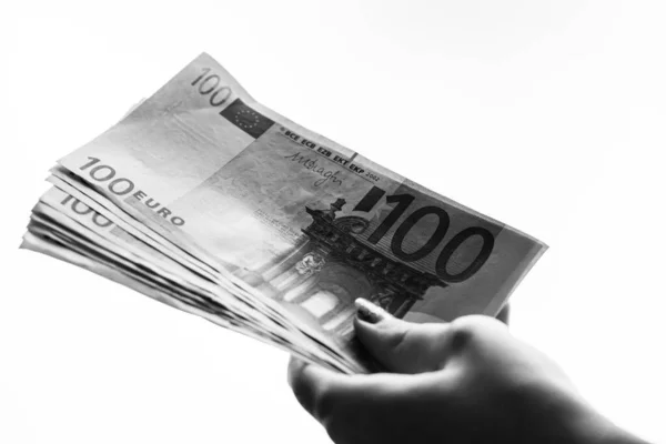 Money Euro Banknotes Inflation Economy Concept Europe — 스톡 사진