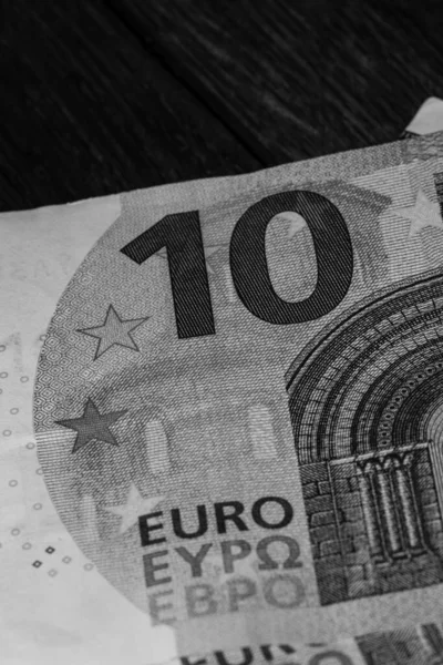 Pénz Euro Bankjegyek Inflációs Gazdasági Koncepció Európában — Stock Fotó