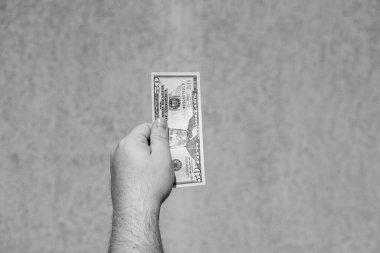 Para banknotları, Amerikan doları. ABD enflasyon ve ekonomi kavramı