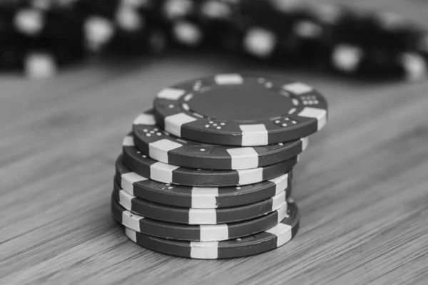 Chips Poker Denaro Gioco Azzardo — Foto Stock