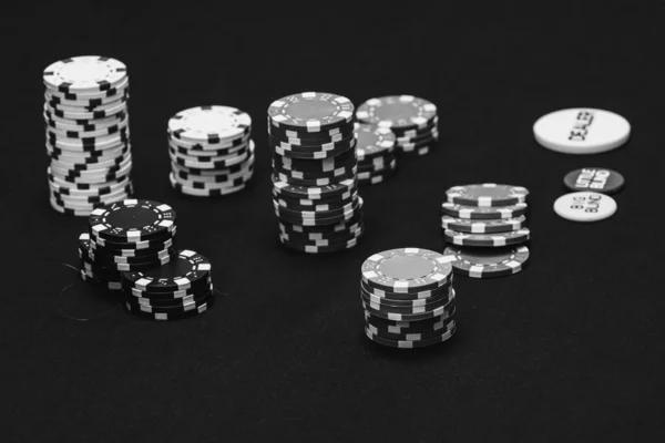 Poker Žetony Peníze Hazard — Stock fotografie