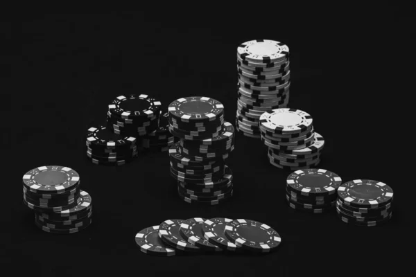 Chip Poker Uang Dan Judi — Stok Foto