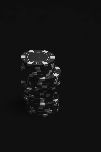 Chip Poker Uang Dan Judi — Stok Foto