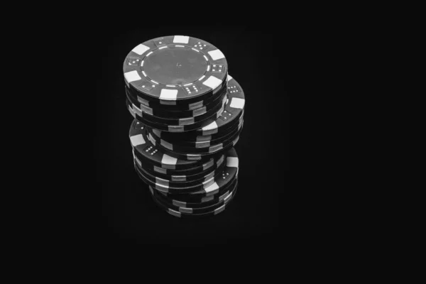 Chip Poker Uang Dan Judi — Stok Foto