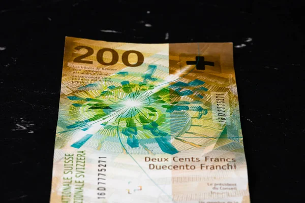 Franc Suisse Europe Inflation Chf Argent — Photo