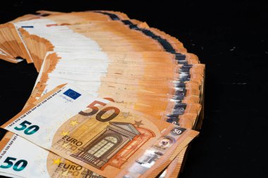 EURO currency. Europe inflation, EUR money