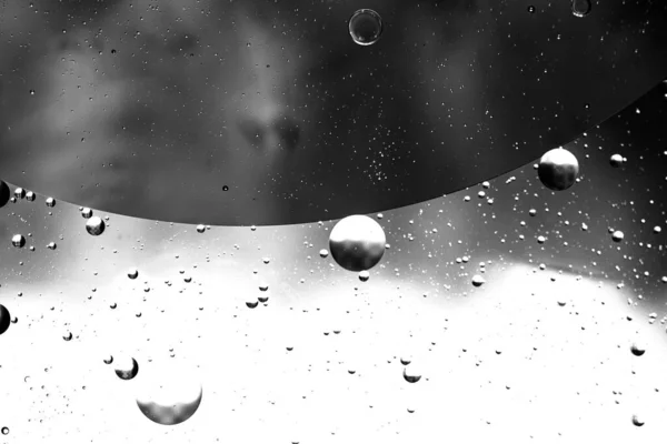 Абстрактный Фон Капельками Масла Волнами Поверхности Воды — стоковое фото