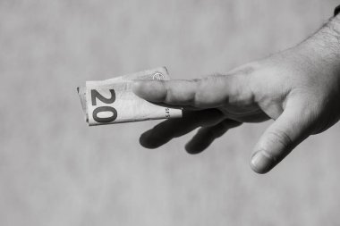 EURO banknotu, Euro 'nun fotoğrafı. Avrupa 'da EUR para enflasyonu