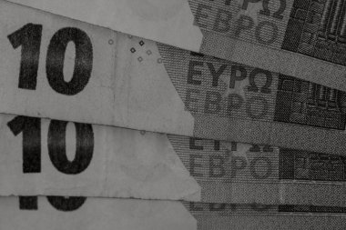 EURO banknotu, Euro 'nun fotoğrafı. Avrupa 'da EUR para enflasyonu