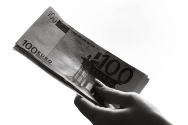 EURO banknotu, Euro 'nun fotoğrafı. Avrupa 'da EUR para enflasyonu
