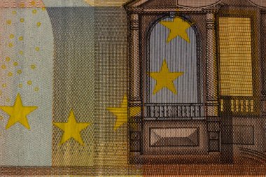 EURO currency. Europe inflation, EUR money