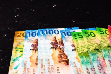 İsviçre frangı. CHF para birimi, dünya para kavramı